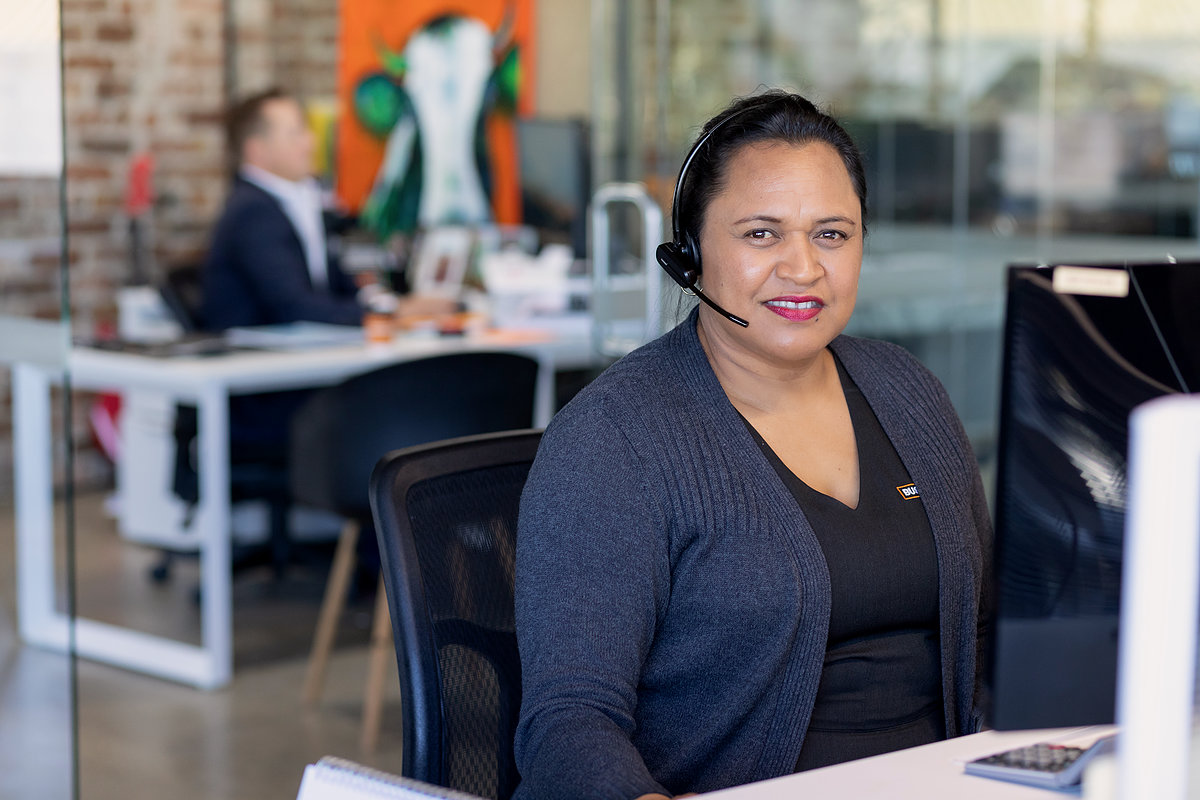 Business Fuel team member on a call