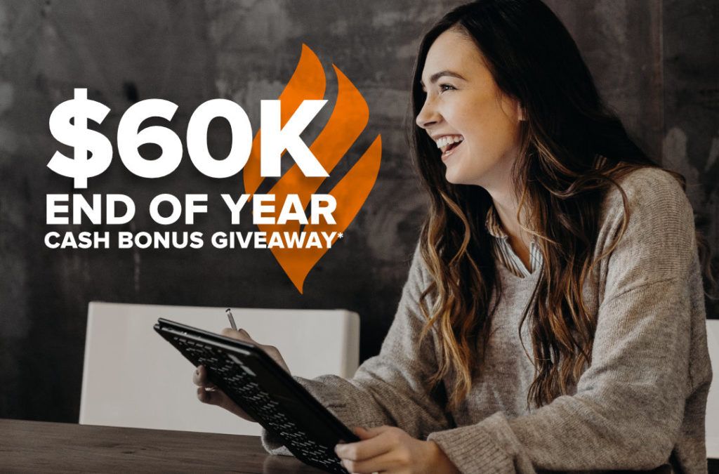End of year cash bonus giveaway
