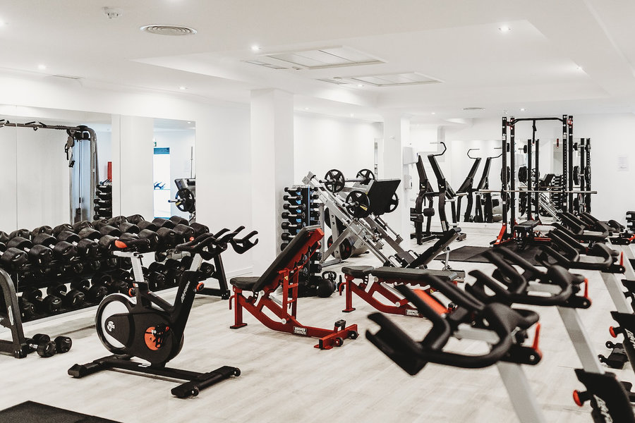 A gym with new equipment