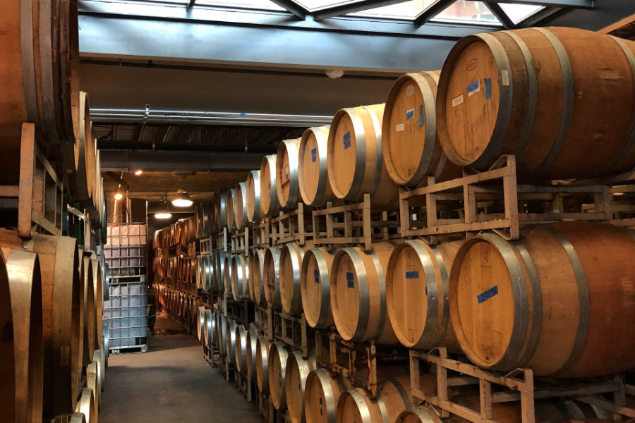 New wine barrels